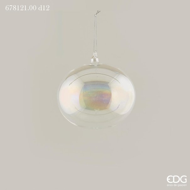 Enzo De Gaspari Christmas Ball D12 Natural Glass