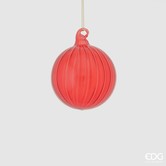 Christmas Ball D8 Red Glass