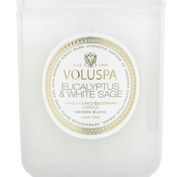 Classic Candle Eucalyptus White Sage