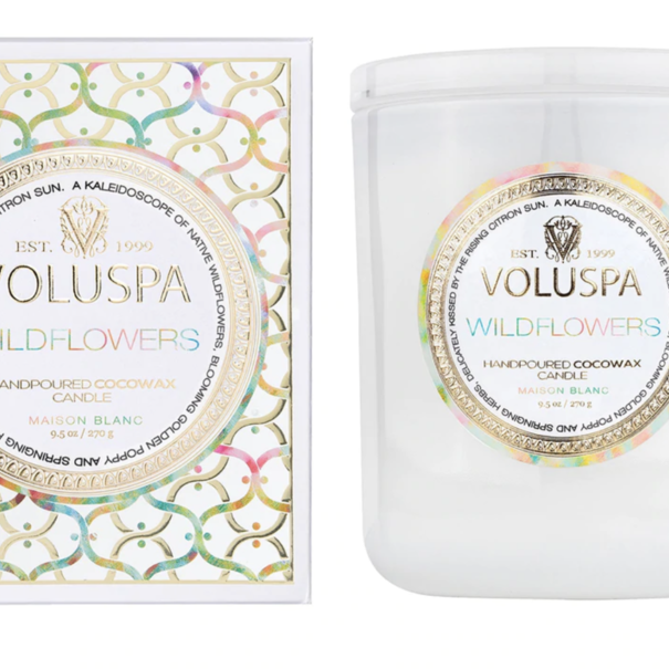 Classic Candle Wildflowers
