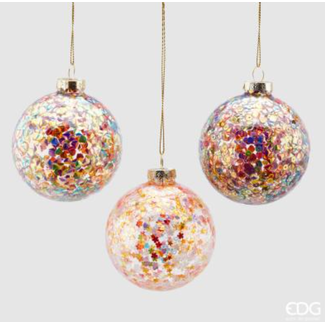 Enzo De Gaspari Palla Vetro Rainbow Multi (price per piece) - ok