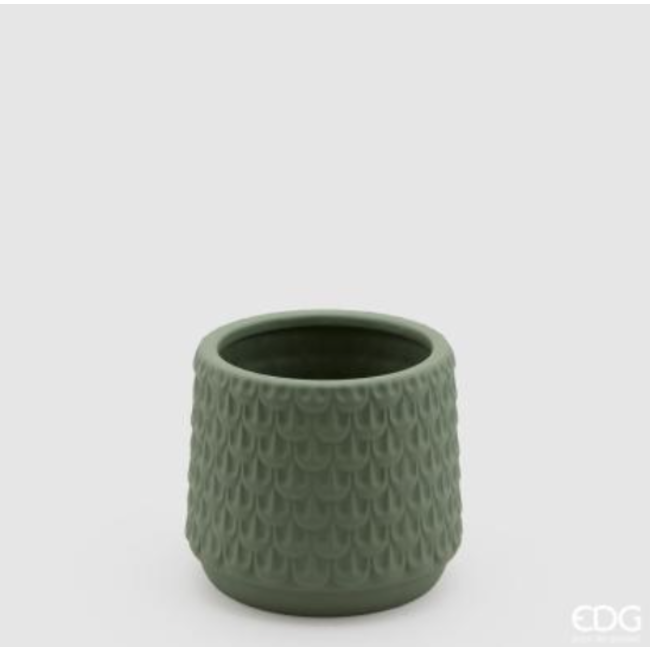 Enzo De Gaspari Vaso Squame Light Green H14 D15
