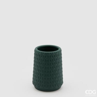 Enzo De Gaspari Vaso Squame Green H15 D12