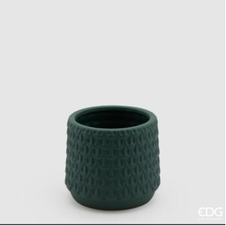 Enzo De Gaspari Vaso Squame Green H14 D15