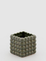 Enzo De Gaspari Vaso Cubo Sfere Green H9 D9.5