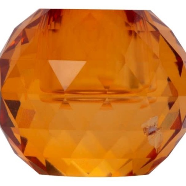 Crystal Crystal holder, amber, 6x6x4
