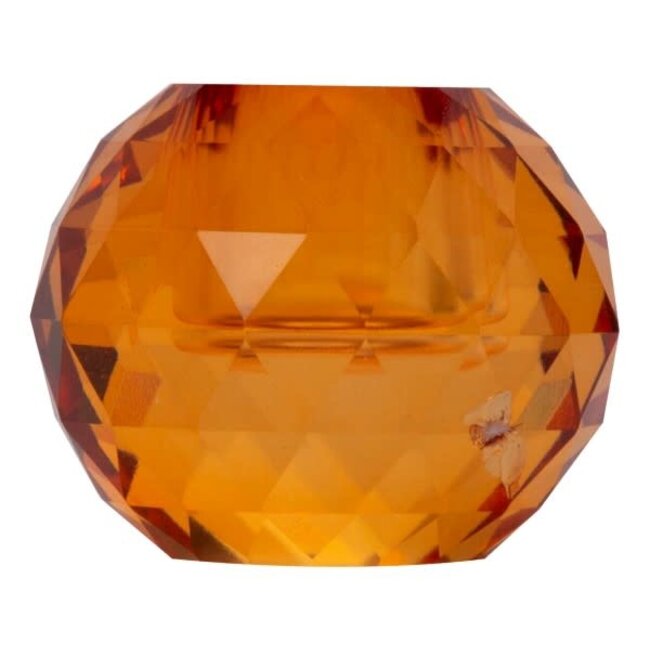 Crystal Crystal holder, amber, 6x6x4,5