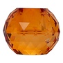 Crystal holder, amber, 6x6x4