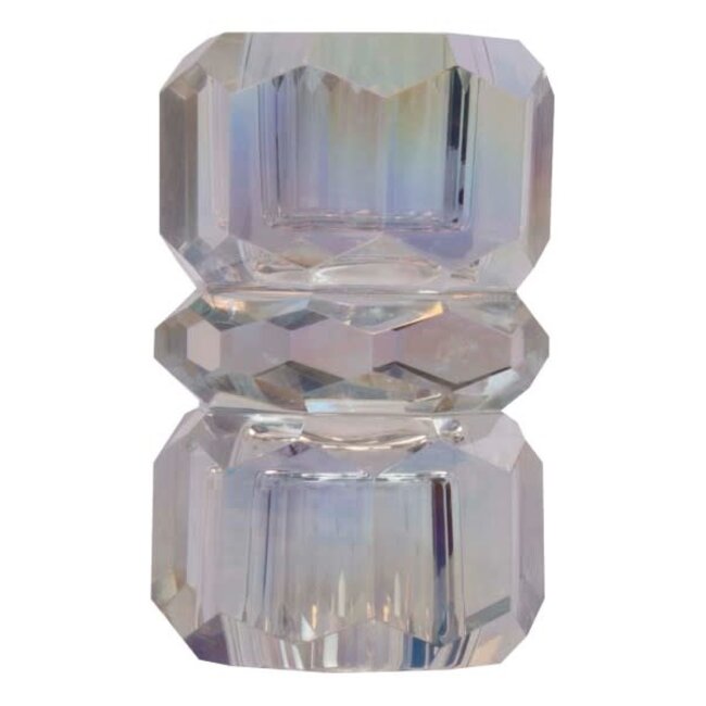 Crystal Crystal holder, rainbow, 4,5x4,5x7,5