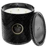 5 Wick Hearth Candle Burning Woods