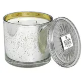 Big Glass Lid Candle Silver Birch Peppercorn