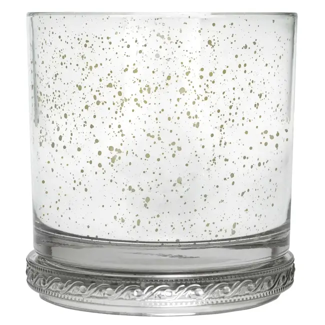 Big Glass Lid Candle Silver Birch Peppercorn