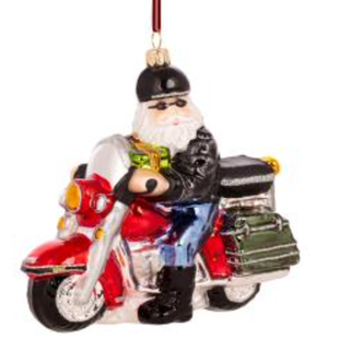 Santa on Motorcycle