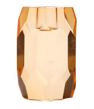 Crystal holder, light orange, 10x5x7 cm