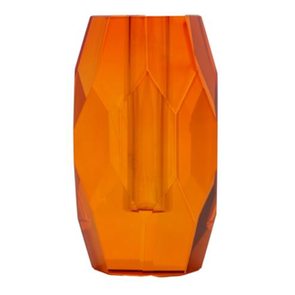 Crystal Crystal vase, amber, 12,5x5x7,5 cm