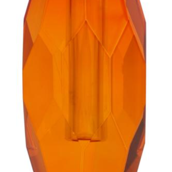 Crystal Crystal vase, amber, 12,5x5x7,5 cm