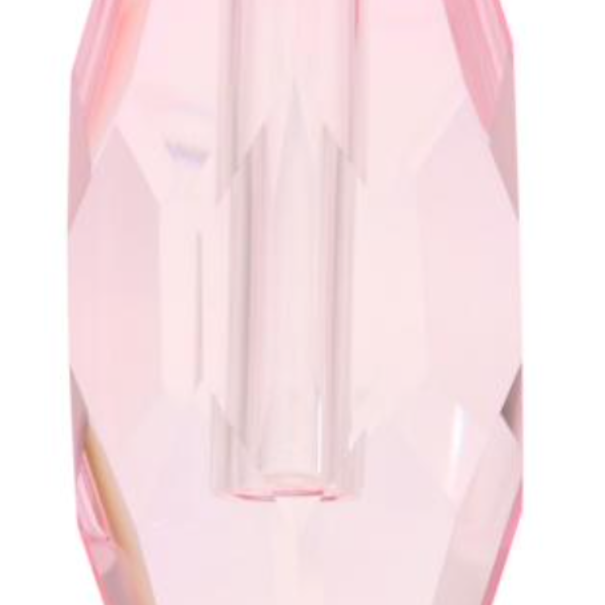 Crystal Crystal vase, baby pink, 12,5x5x7,5 cm