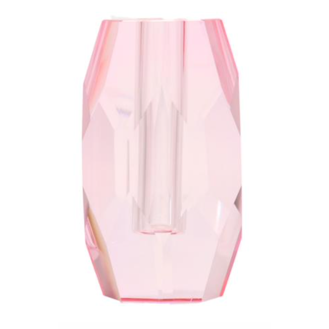 Crystal Crystal vase, baby pink, 12,5x5x7,5 cm