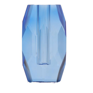 Crystal Crystal vase, cobalt, 12,5x5x7,5 cm