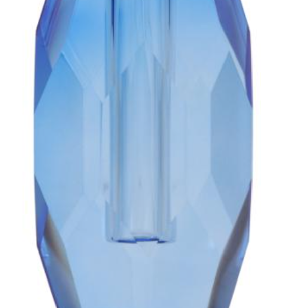 Crystal Crystal vase, cobalt, 12,5x5x7,5 cm