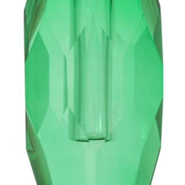 Crystal Crystal vase, deep green, 12,5x5x7,5 cm