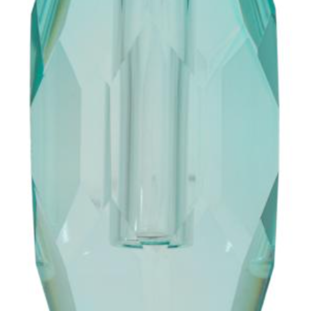 Crystal Crystal vase, light mint, 12,5x5x7,5 cm