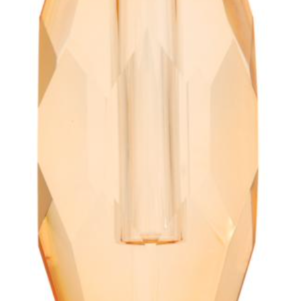 Crystal Crystal vase, light orange, 12,5x5x7,5 cm