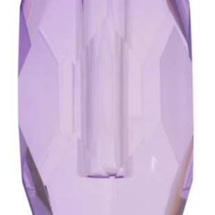 Crystal vase, violet, 12,5x5x7,5 cm