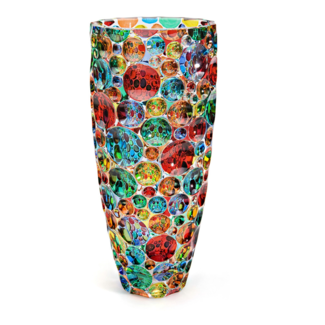 Murano Vaso Lisboa Blue/Green h35,5cm