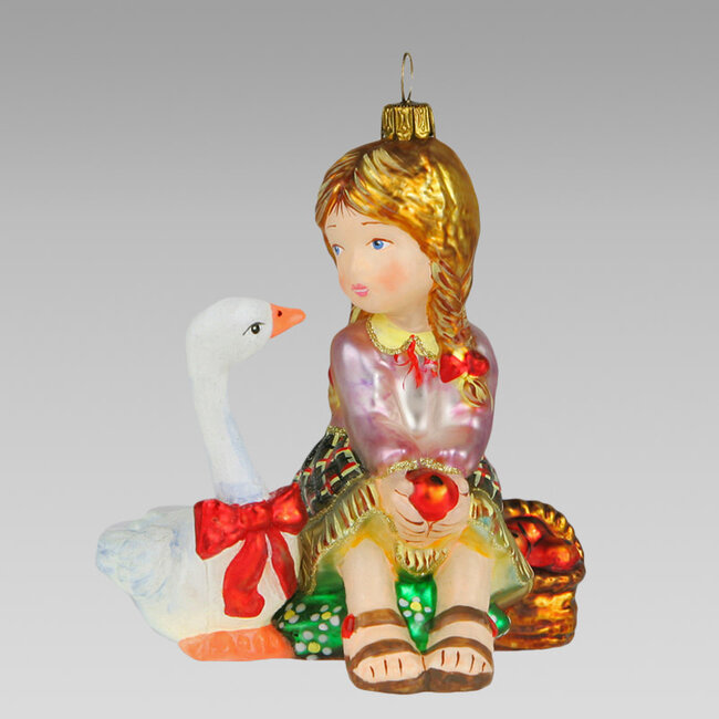 Komozja Girl w/ goose and basket - opal (4712K00)