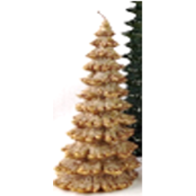 Daniel Ost Candles Gold Velvet w/Gold Glitter Tree mm h440x150 (MDX00130V084)