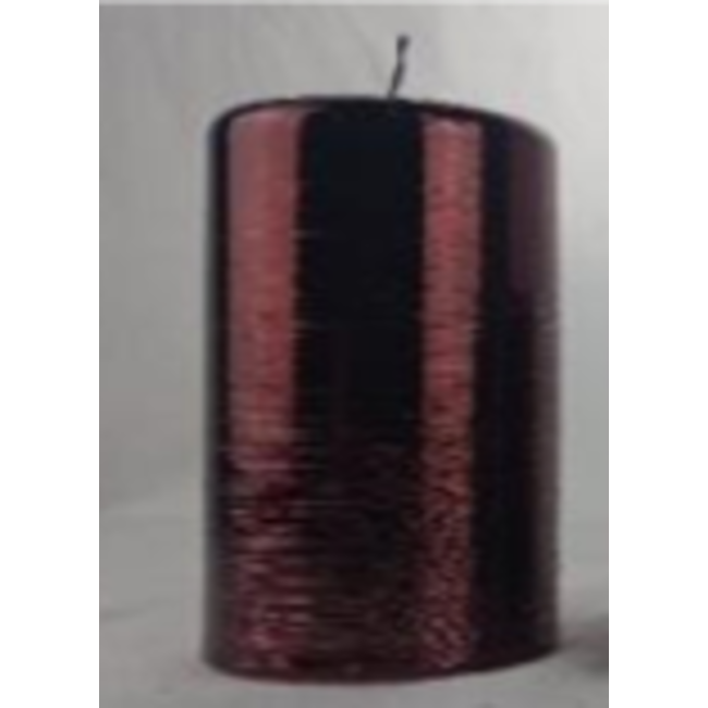 Daniel Ost Candles Bordeaux metallic all brushed pillar 100x70 (PL100070M19Q)