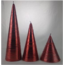 Daniel Ost Candles Bordeaux metallic brushed with wine glitter spennellato cone 210x90 (MDT00043M99Q)