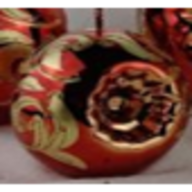 Daniel Ost Candles Red metallic w/ gold glitter old fiorentino reflector 100mm (MDR00032M120)