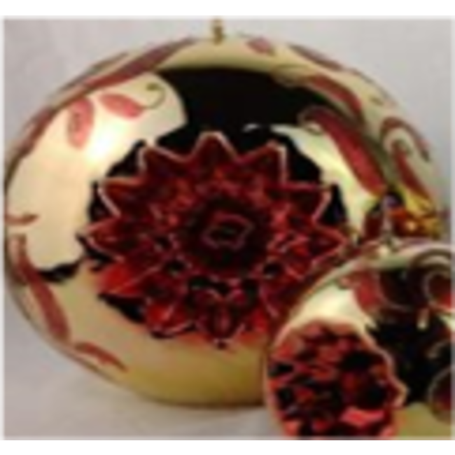 Daniel Ost Candles Gold metallic w/ red glitter old fiorentino reflector 200mm (MDR00263M121)