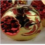 Daniel Ost Candles Gold metallic w/ red glitter old fiorentino reflector 100mm (MDR00032M121)