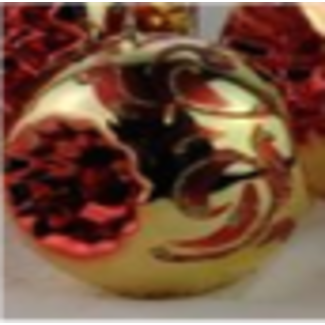 Daniel Ost Candles Gold metallic w/ red glitter old fiorentino reflector 100mm (MDR00032M121)