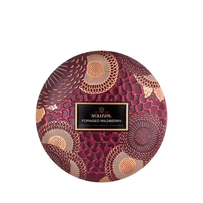 3 Wick Tin Candle Forage Wildberry