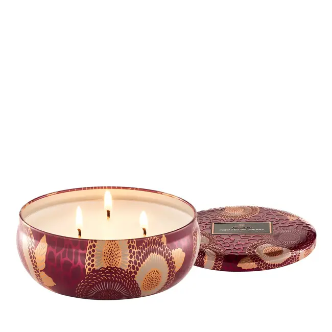 3 Wick Tin Candle Forage Wildberry