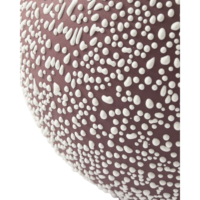 PolsPotten Boolb Dots Vase - M - Dark Purple
