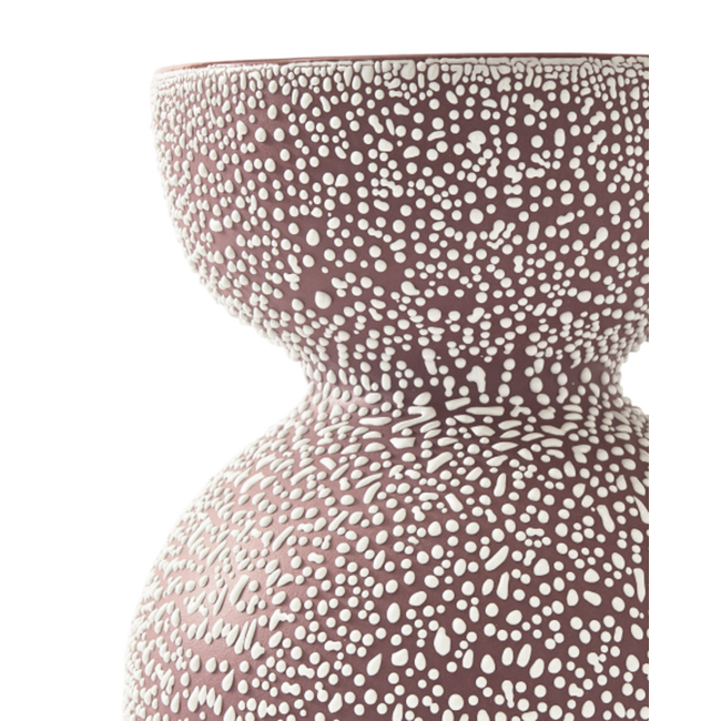 PolsPotten Boolb Dots Vase - M - Dark Purple