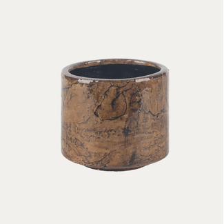D & M Pot D30 FRACTURE zw.bruin