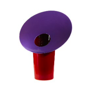 Ceramiche Rometti VASE IPOMEA PM - Glossy violet and red (H 40 cm L 33 cm)