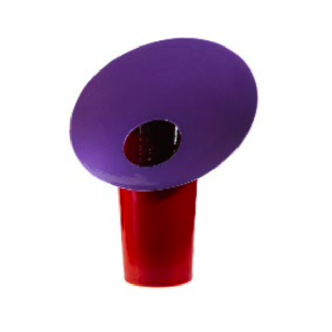 Ceramiche Rometti VASE IPOMEA PM - Glossy violet and red (H 40 cm L 33 cm)