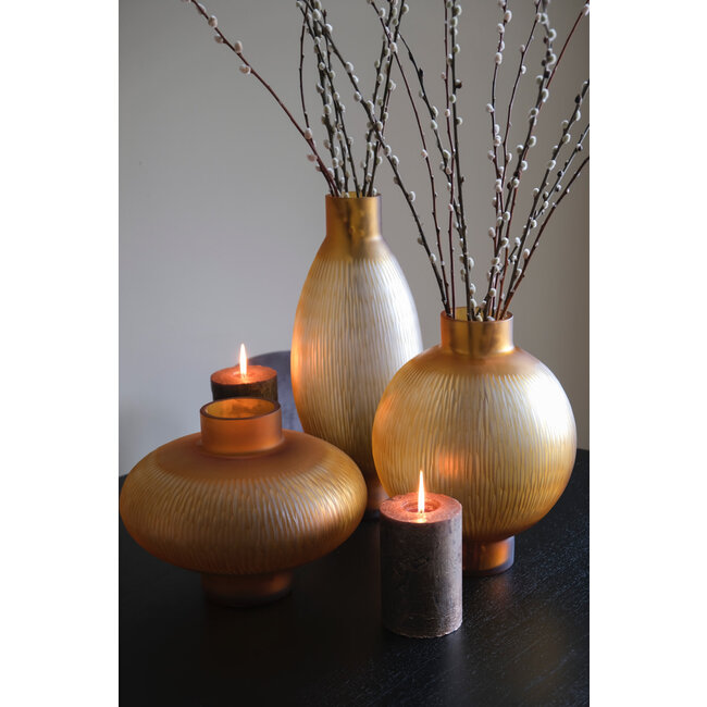 B-Living Luzern Vaas amber h25,5 d32