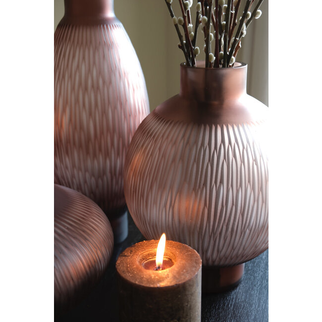 B-Living Luzern Vaas roze (h35 d27,5)