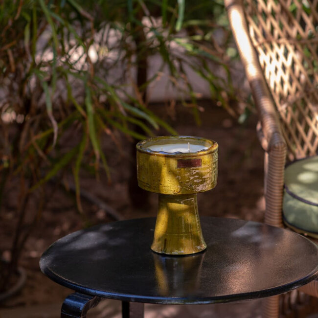 Côté Bougie Marrakech BOUGIE COUPE TAMEGROUTE BRUN / FLEUR D'ORANGER