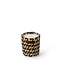 Côté Bougie Marrakech BOUGIE RAPHIA CUIR MINA NOIR S / NARGUILE