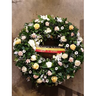 Daniel Ost Flowers Sympathy Collection – Elegant Floral Wreath (110 cm)