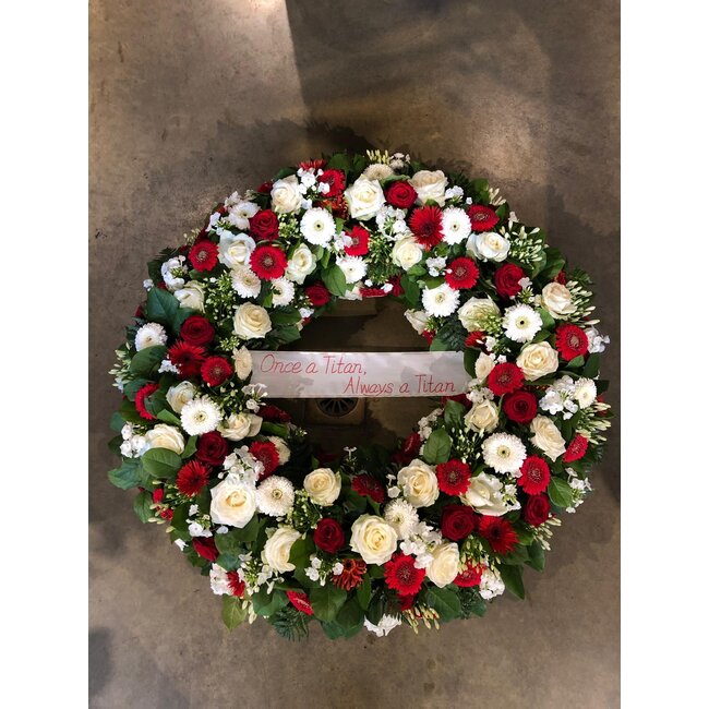 Daniel Ost Flowers Sympathy Collection – Elegant Floral Wreath (110 cm)